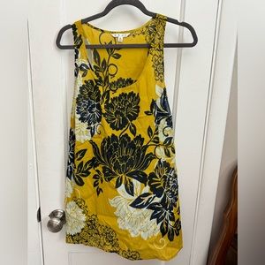 CAbi Yellow Floral Tank Size XL
